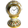 gold painted table clock